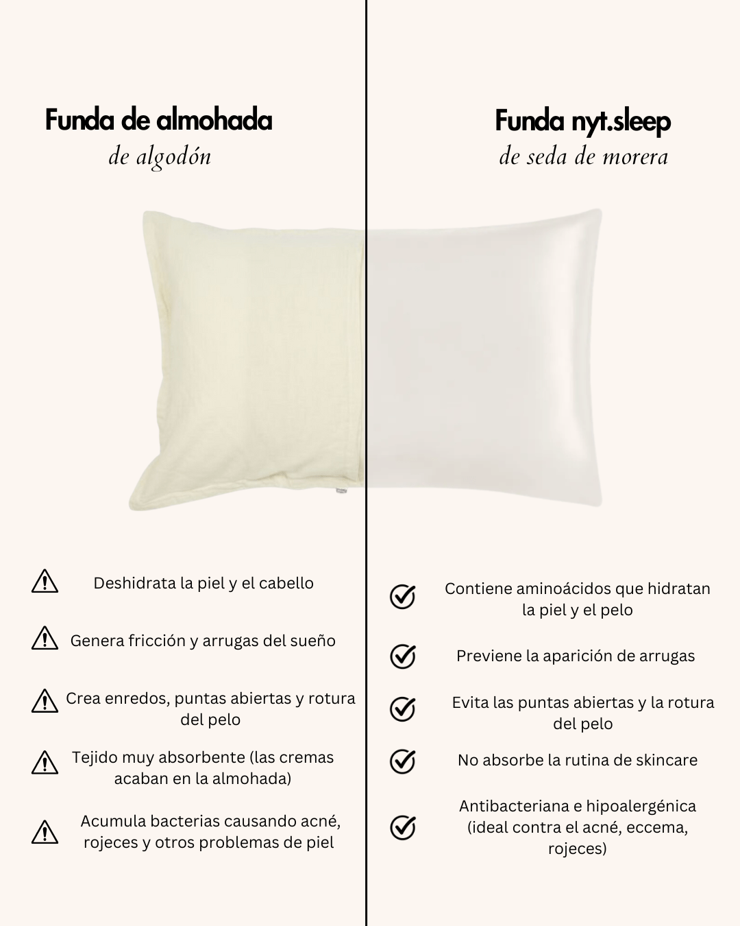 Funda de almohada de seda - Nytsleep